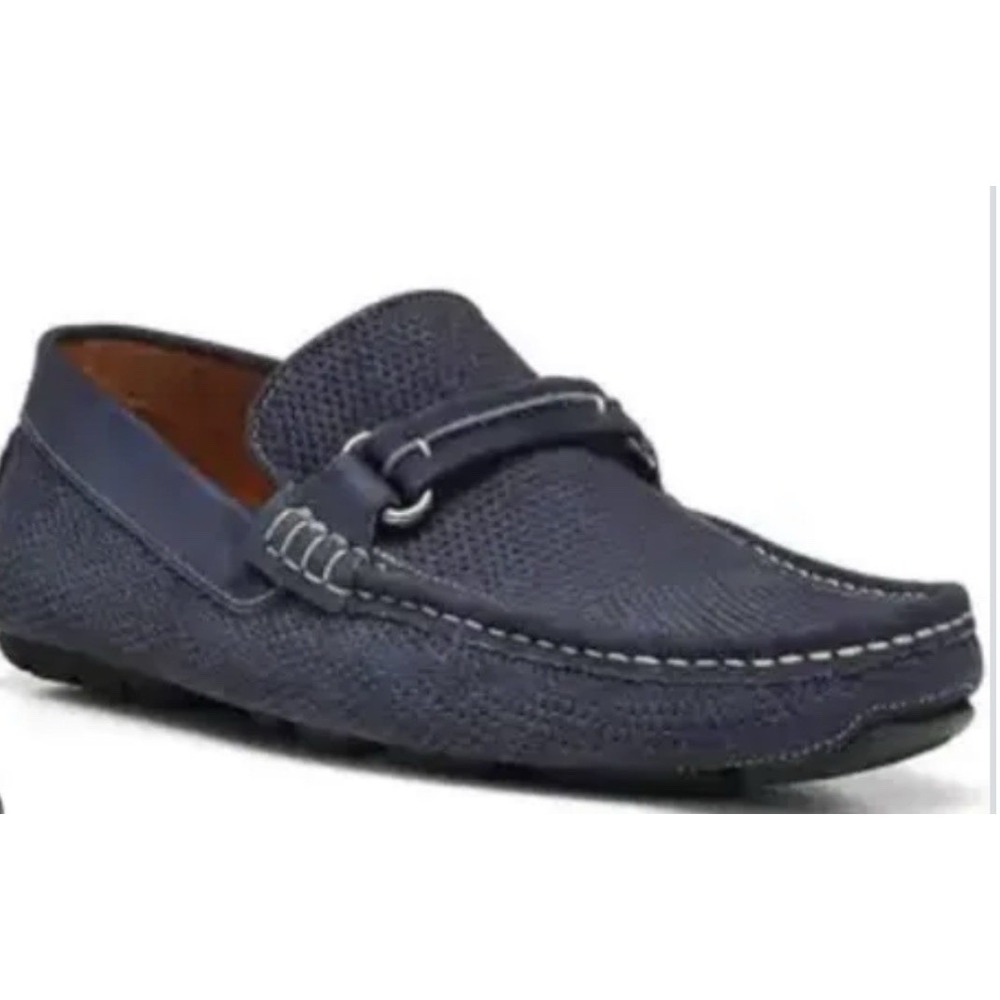 Donald Pliner‎ "DONNIE" Blue Leather Bit Loafer Size 11 MSRP $298 Driving Shoe